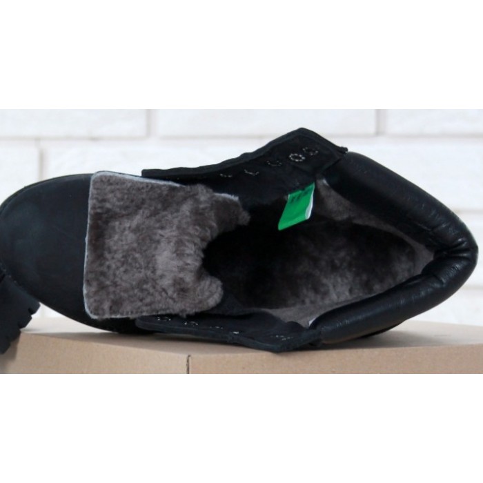 Чоловічі черевики Timberland 6-Inch Classic Premium Nubuck Waterproof Black (Хутро) 10061-005