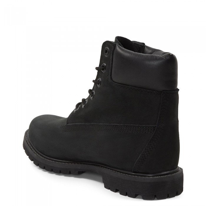 Женские ботинки Timberland 6-Inch Classic Premium Nubuck Waterproof Black (Мех) 10061-006