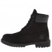 Мужские ботинки Timberland 6-Inch Premium Nubuck Waterproof Black (Термо) 10061-009