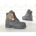 Мужские ботинки Timberland 6-Inch Classic Premium Nubuck Waterproof Gray (Мех) 10061-015