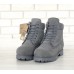 Мужские ботинки Timberland 6-Inch Classic Premium Nubuck Waterproof Gray (Мех) 10061-015