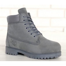 Мужские ботинки Timberland 6-Inch Classic Premium Nubuck Waterproof Gray (Мех) 10061-015
