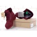 Женские ботинки Timberland 6-Inch Classic Premium Nubuck Waterproof Crimson (Мех) 10061-018