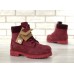 Женские ботинки Timberland 6-Inch Classic Premium Nubuck Waterproof Crimson (Мех) 10061-018