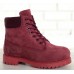 Женские ботинки Timberland 6-Inch Classic Premium Nubuck Waterproof Crimson (Мех) 10061-018