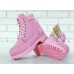 Женские ботинки Timberland 6-Inch Premium Nubuck Waterproof Pink (Мех) 10061-019