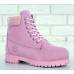 Женские ботинки Timberland 6-Inch Premium Nubuck Waterproof Pink (Мех) 10061-019
