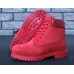 Жіночі черевики Timberland 6-Inch Classic Premium Nubuck Waterproof Red (Хутро) 10061-022