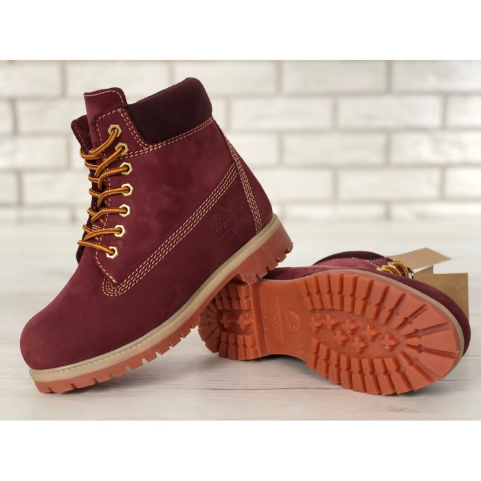 Женские ботинки Timberland 6-Inch Classic Premium Nubuck Waterproof (Мех) 10061-023