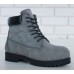 Женские ботинки Timberland 6-Inch Classic Premium Nubuck Waterproof Gray (Мех) 10061-025
